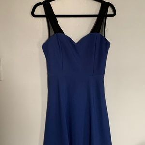 Blue sleeveless dress